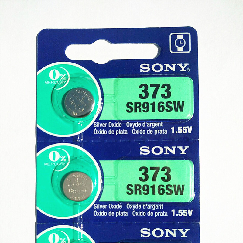 2粒原装SR916SW（373）1.55V手表纽扣电池 精致小物，大显身手
